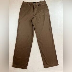 Izod American Chino Men’s Flat Front size 32 Brown